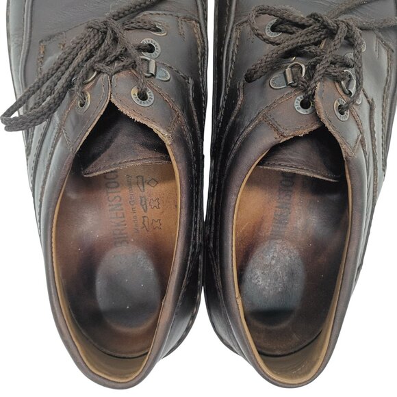 Birkenstock Shoes US Mens 8 Womens 10 Brown Leather Comfort Casual Made Germany - Picture 7 of 8